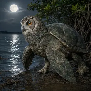 Owl + Sea turtle